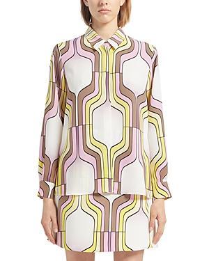 Marella Sirena Geometric Print Shirt Product Image