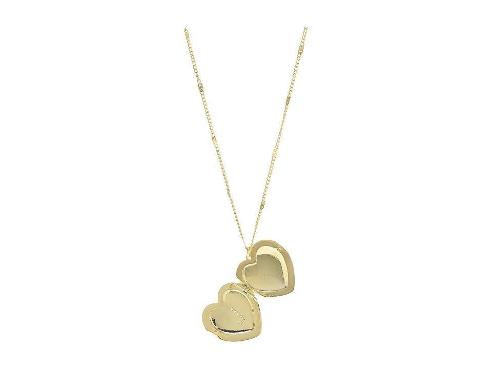 Kate Spade New York J Heart Locket (Clear Necklace Product Image