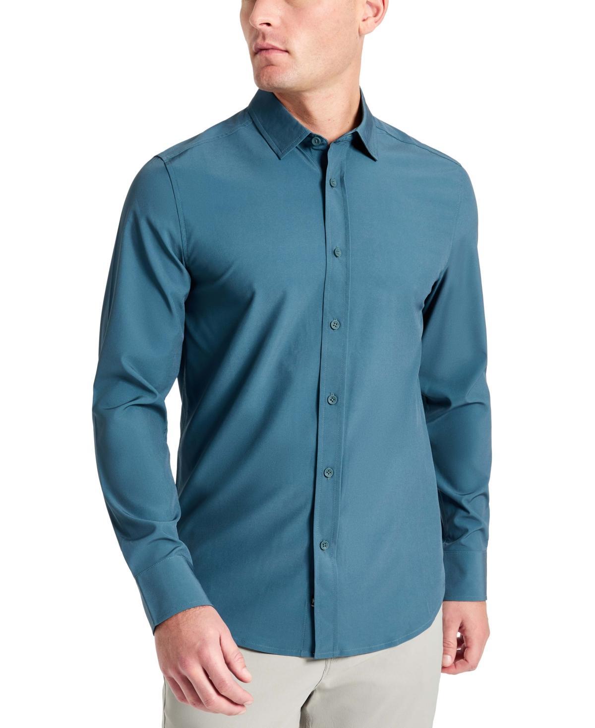 Kenneth Cole Mens Solid Slim Fit Performance Shirt Product Image