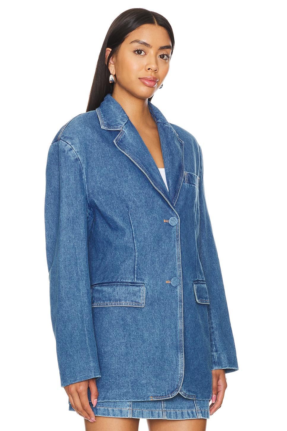 Abi Denim Oversized Blazer Bardot Product Image