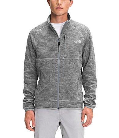 The North Face Canyonlands Raglan-Sleeve Full-Zip Heathered Fleece Jacket Product Image