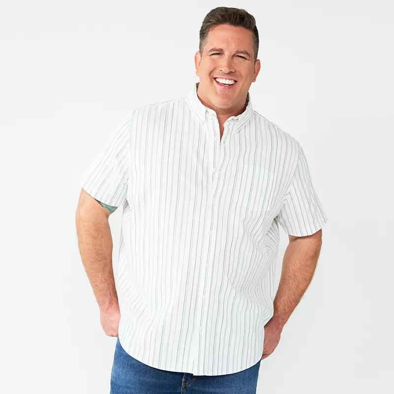 Big & Tall Sonoma Goods For Life Perfect-Length Button-Down Shirt, Mens Product Image