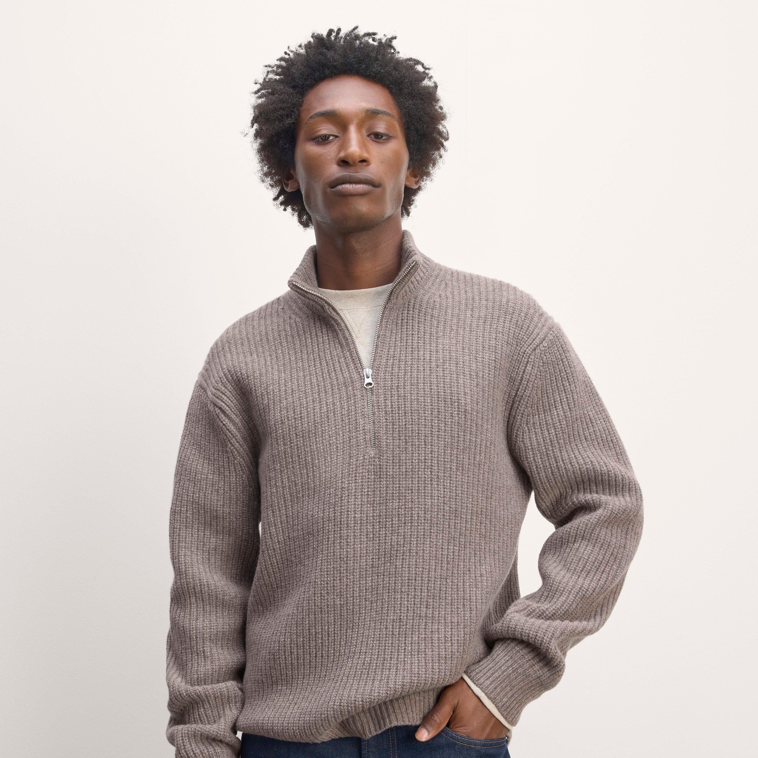 Mens Felted Merino Half-Zip Sweater by Everlane Product Image