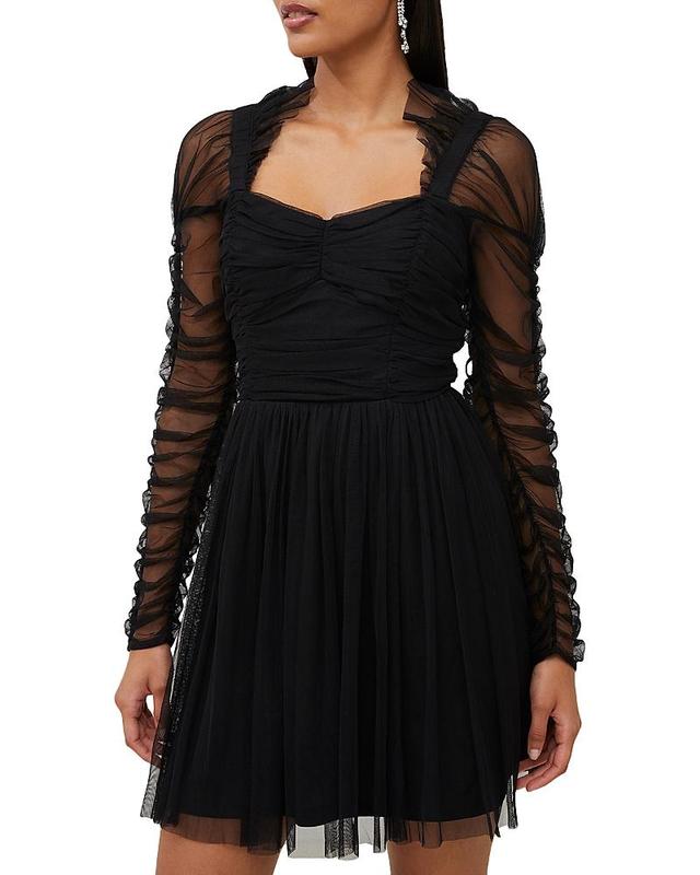 French Connection Edrea Long Sleeve Tulle Dress Product Image