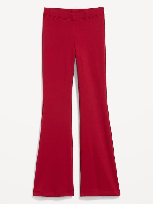 High-Waisted Fleece-Lined Flare Leggings Product Image