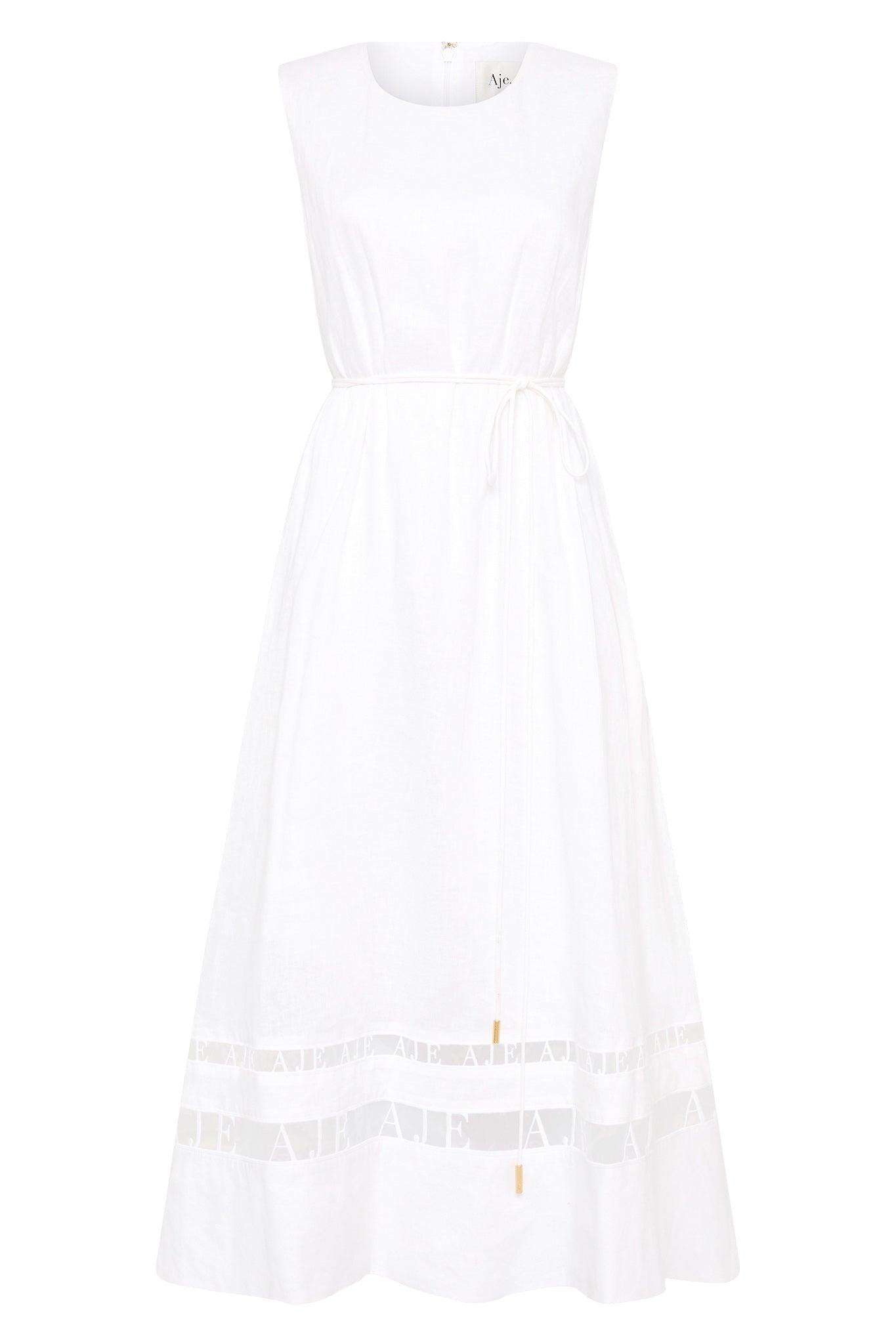 Reframe Logo Trim Midi Dress Product Image