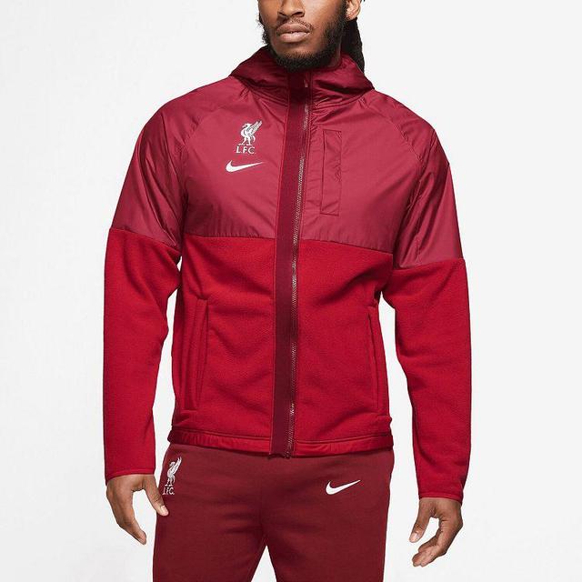 Mens Nike Red Liverpool Winterized AWF Hoodie Full-Zip Jacket Product Image