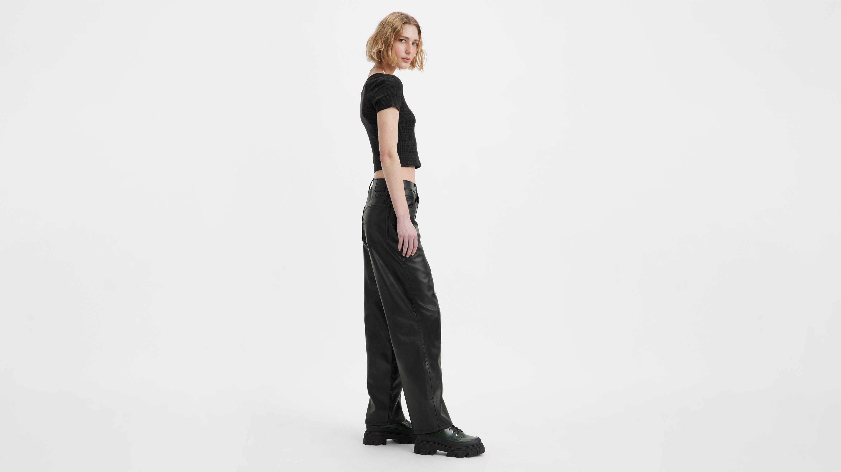 Levi's Leather Baggy Dad Women's Pants Product Image