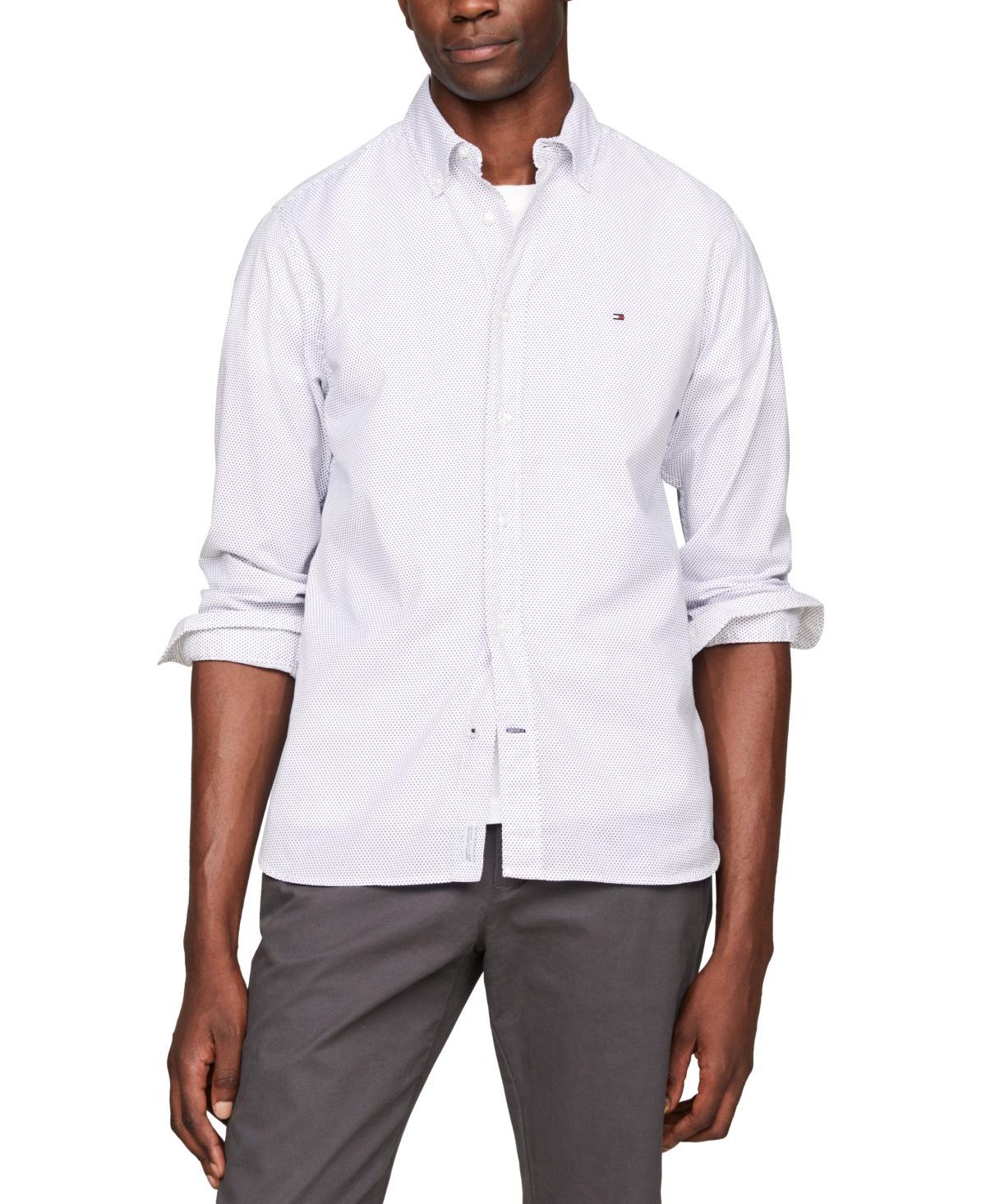 Tommy Hilfiger Mens Poplin Long Sleeve Button-Down Shirt Product Image