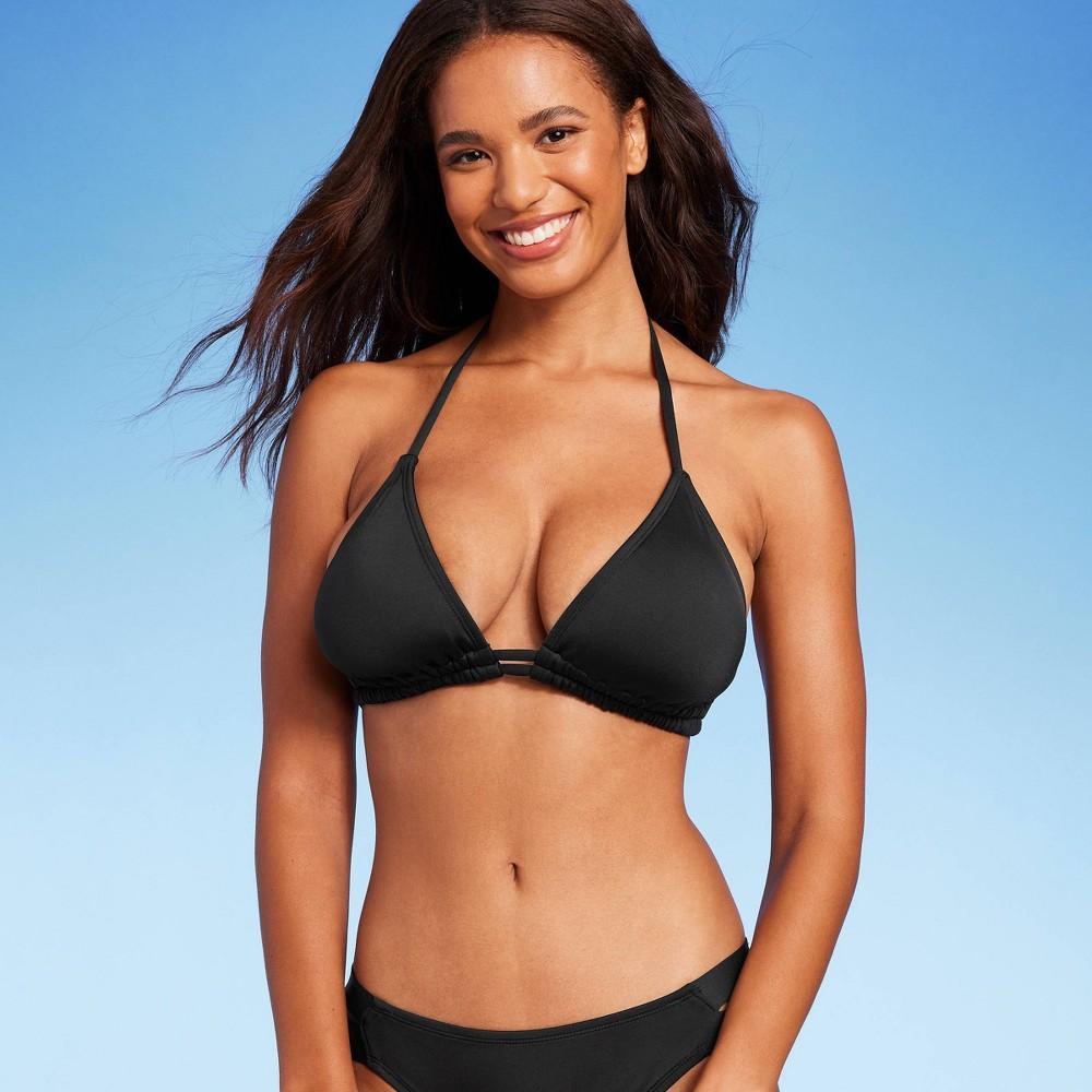 Womens Double Tunnel Bikini Top - Kona Sol Black D/DD Cup Product Image