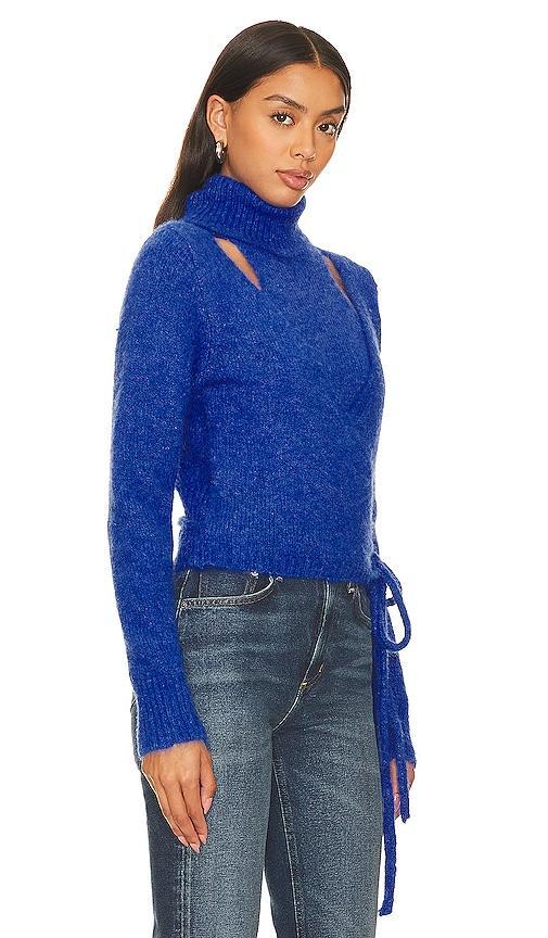 ASTR the Label Natasha Sweater in Blue. Size M. Product Image