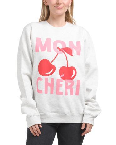 Long Sleeve Mon Cheri Sweatshirt For Women Product Image