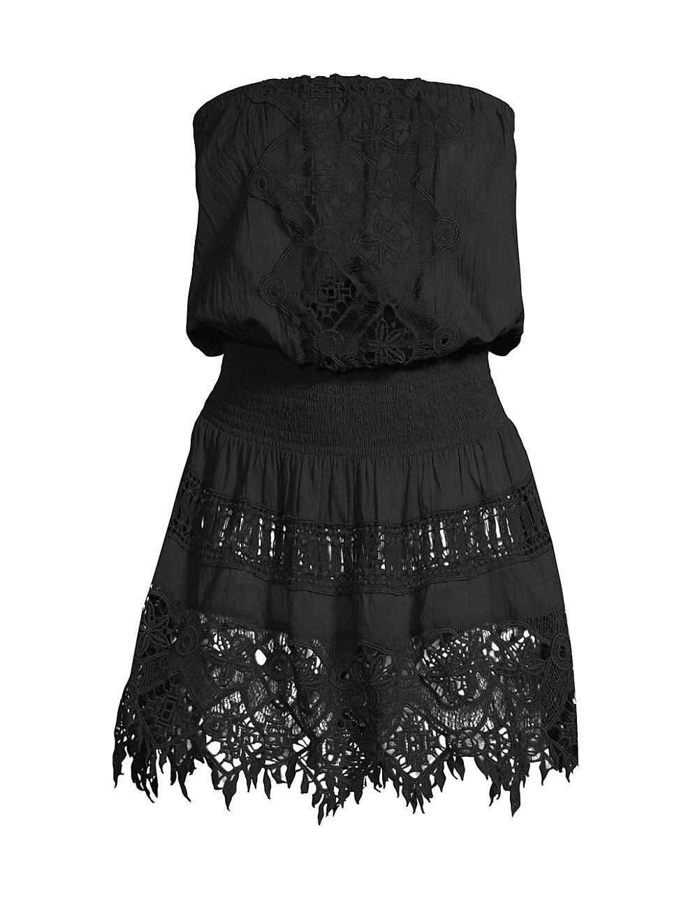 Ramy Brook Maddison Crochet Mini Dress Swim Cover-Up Product Image