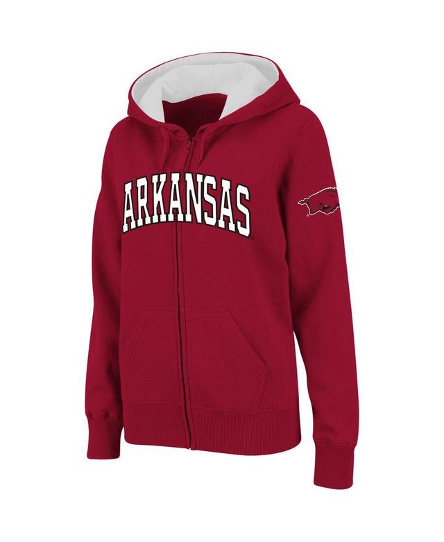 Womens Colosseum Arkansas Razorbacks Arched Name Full-Zip Hoodie Product Image