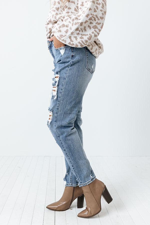 The Mason High Waist Relaxed Skinny in Medium Wash Product Image