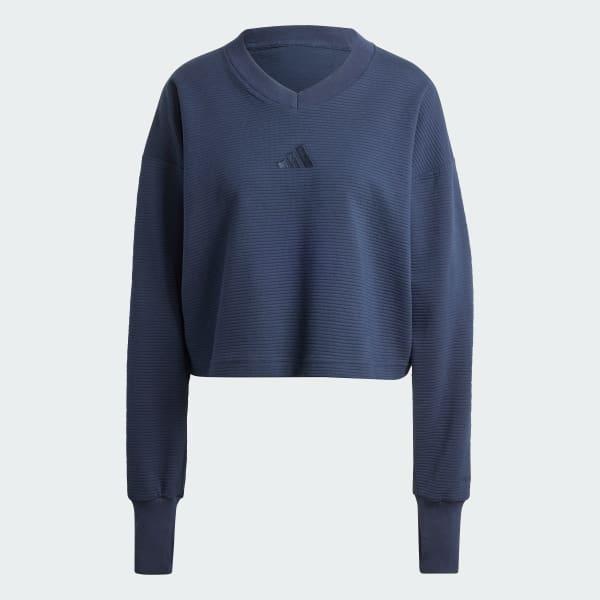 ALL SZN Ribbed V-Neck Sweatshirt Product Image