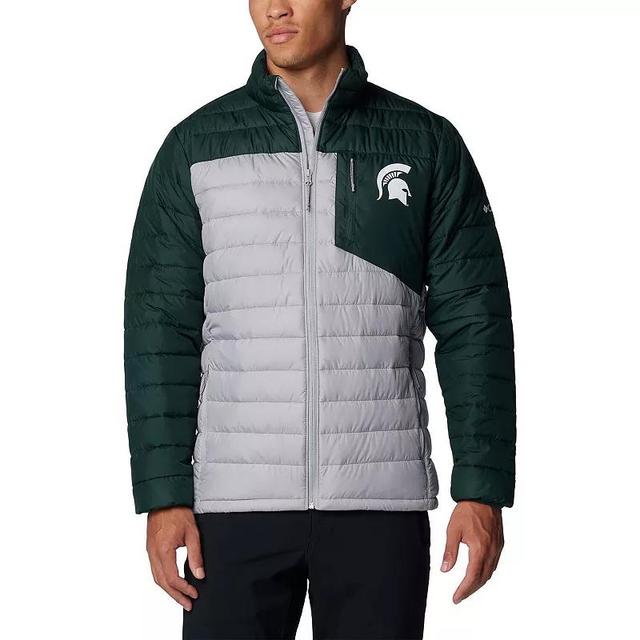 Mens Columbia Gray Michigan State Spartans Double Blitz Omni-Heat Infinity Insulated Full-Zip Jacket Product Image