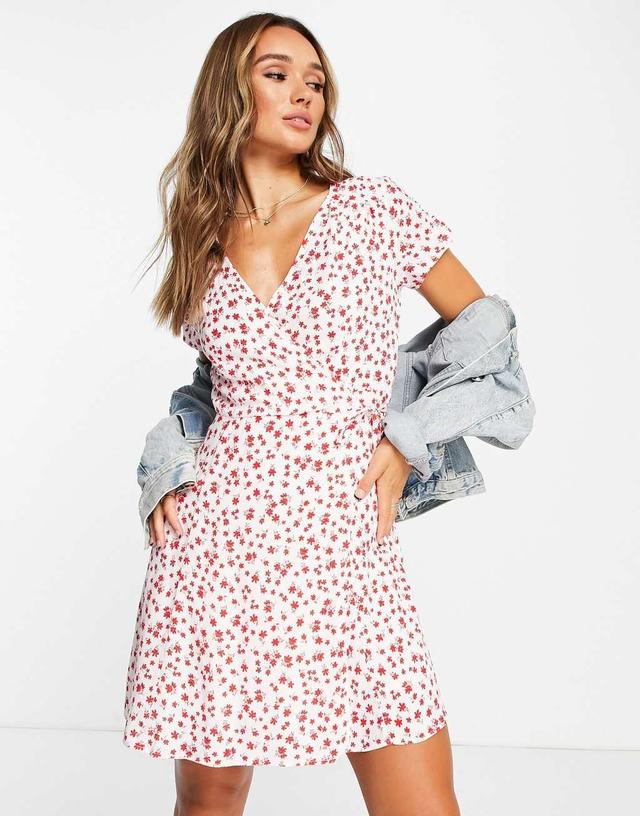 & Other Stories mini dress in red floral print Product Image