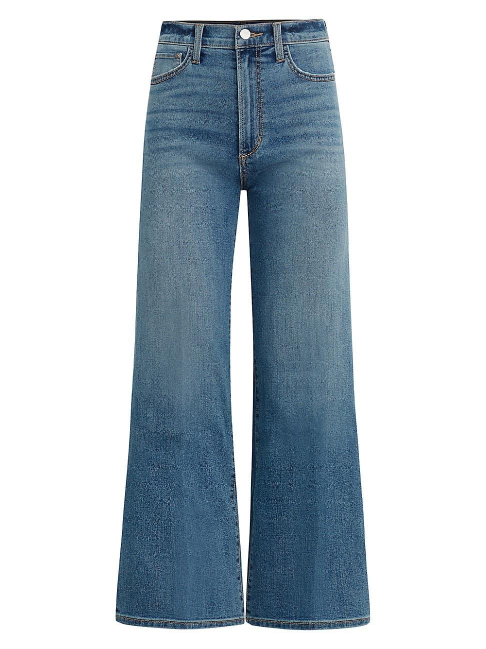 Womens The Blake High-Rise Cropped Wide-Leg Jeans product image