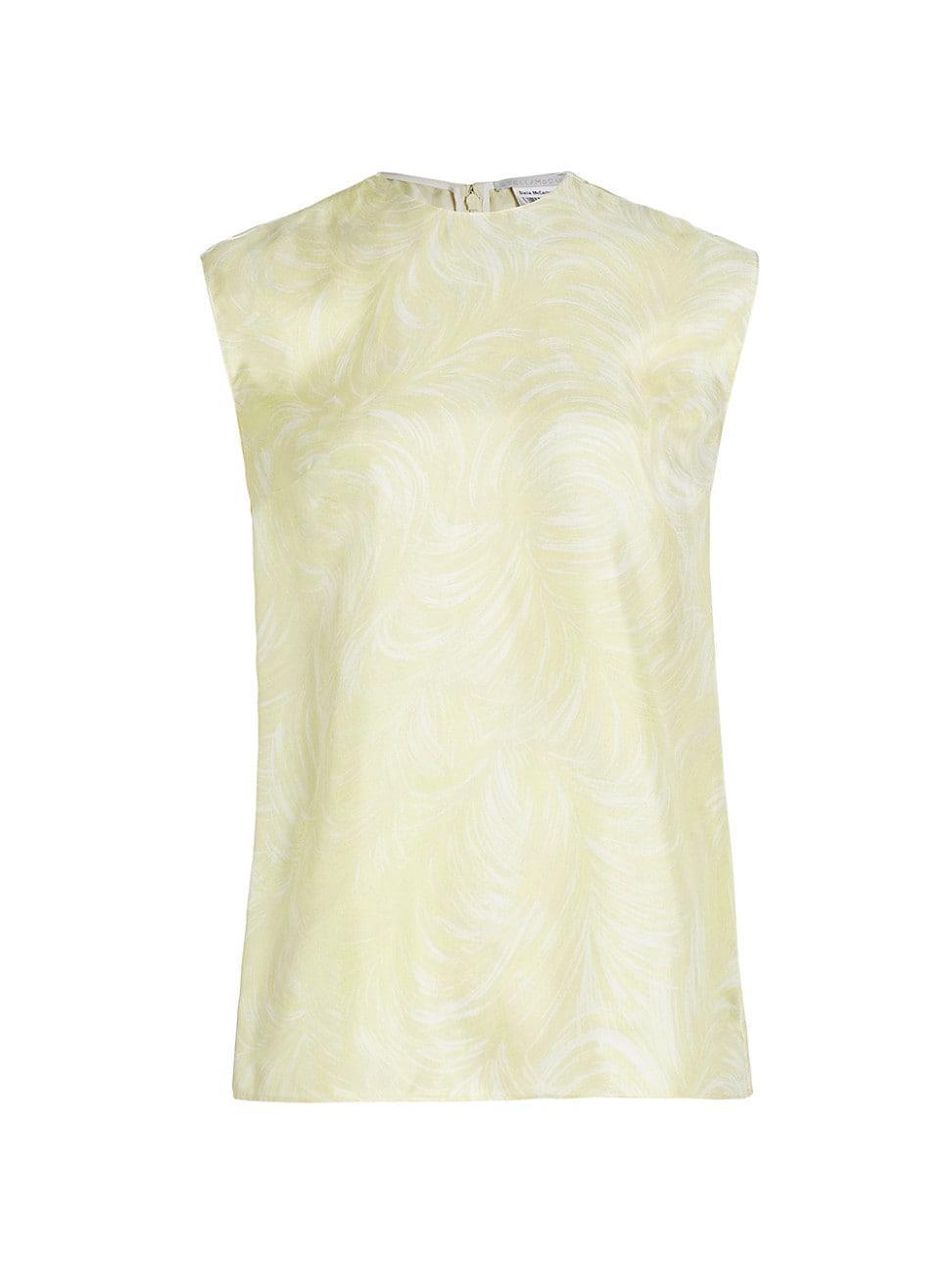 Womens Iconic Feather Silk Top Product Image