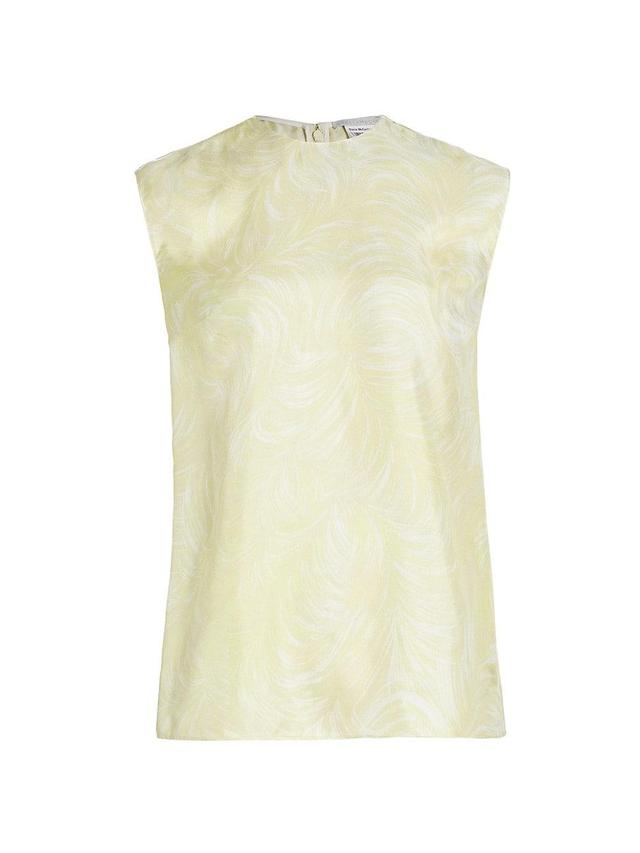 Womens Iconic Feather Silk Top Product Image