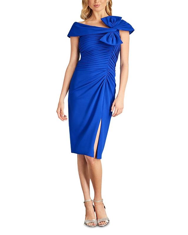 Womens Bow Crepe Cocktail Dress Product Image