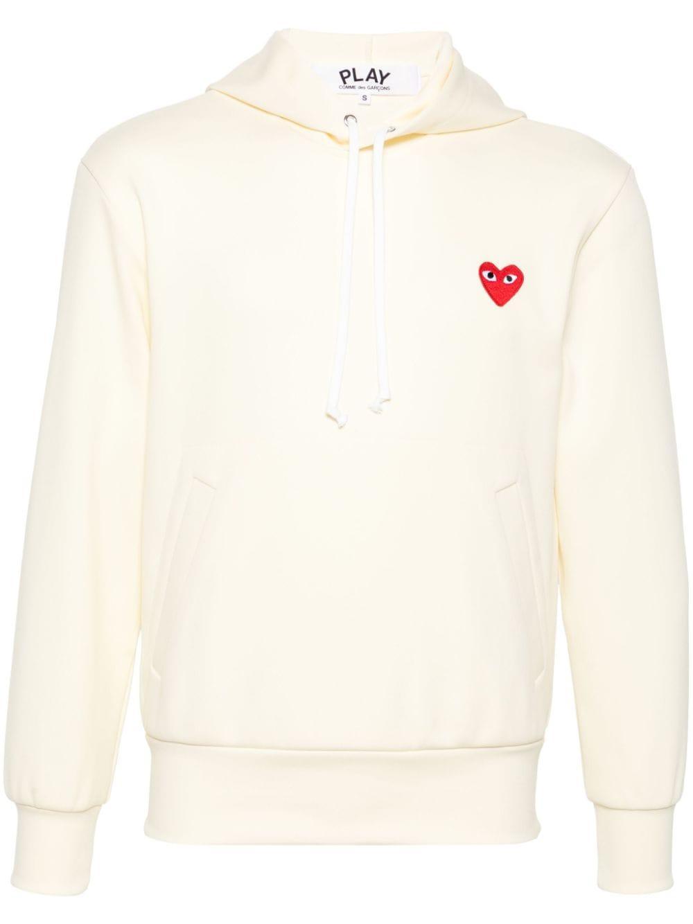 heart-patch hoodie Product Image