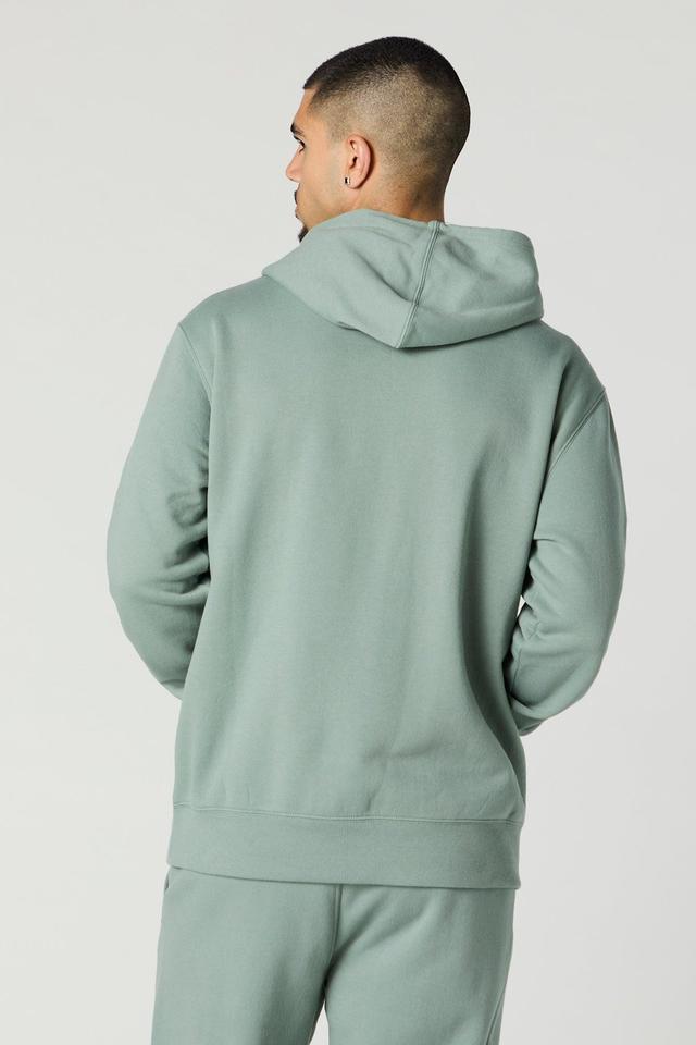 Everyday Solid Fleece Hoodie Male Product Image