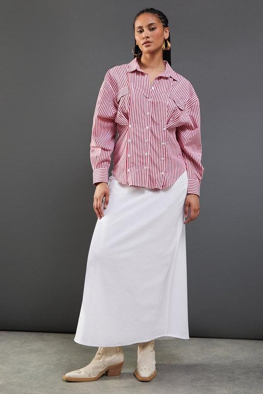 Linen Bias Midaxi Skirt  Product Image