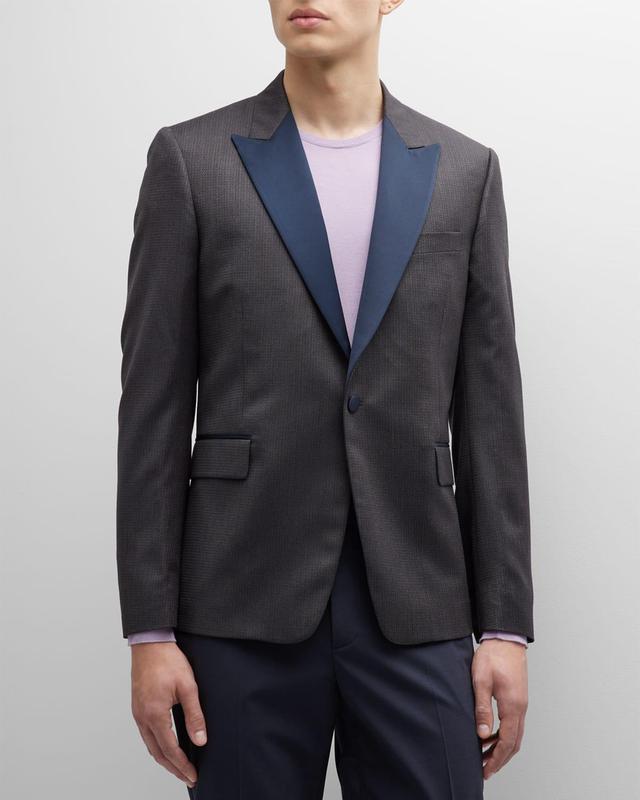 Mens Satin Peak Lapel Tuxedo Jacket Product Image