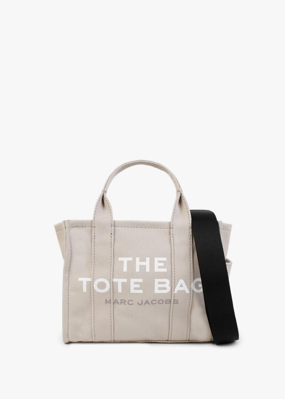 MARC JACOBS The Small Beige Canvas Tote Bag In Beige Fabric product image