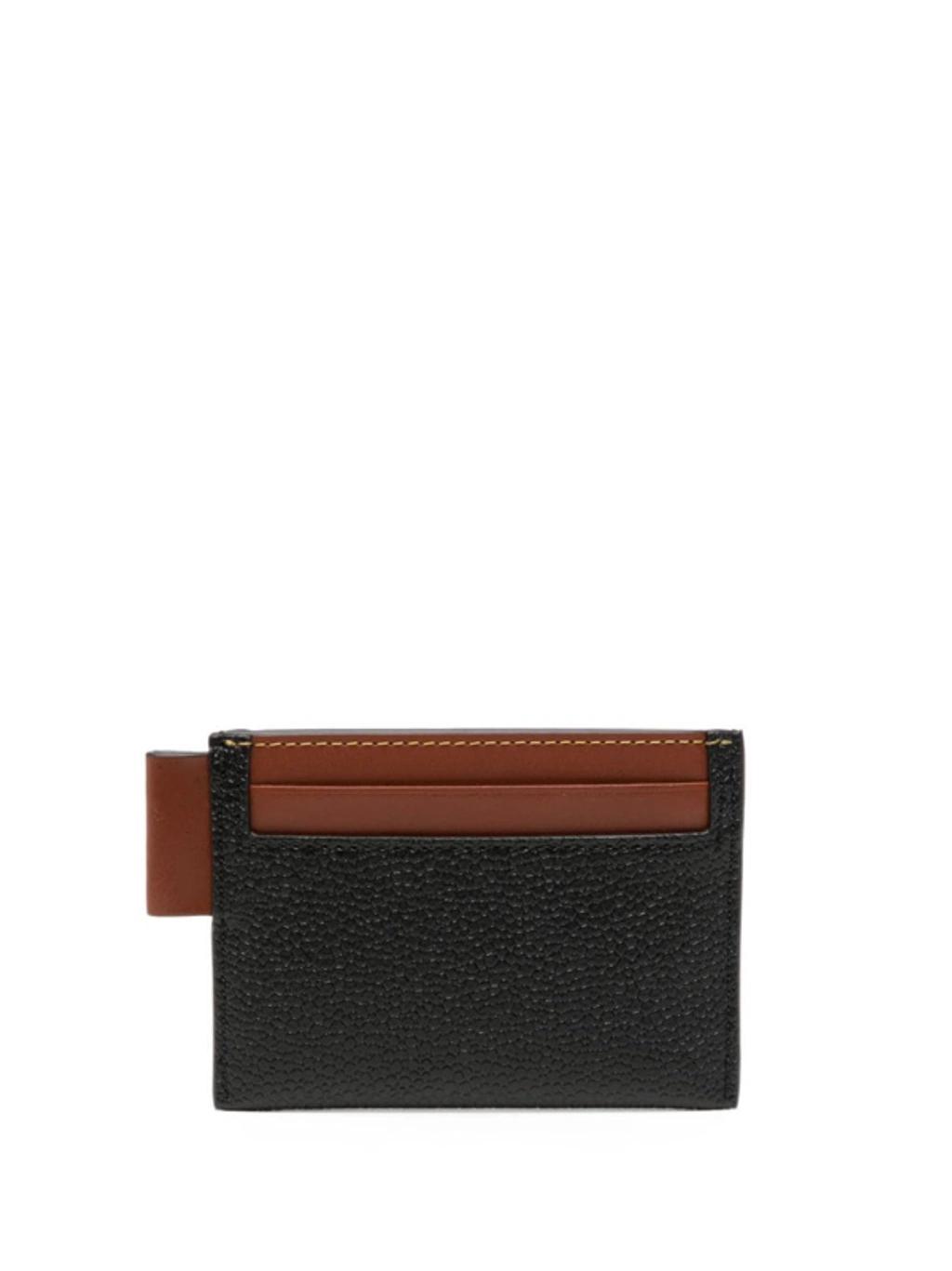 MULBERRY Two-tone Slip Card Holder In Black Product Image