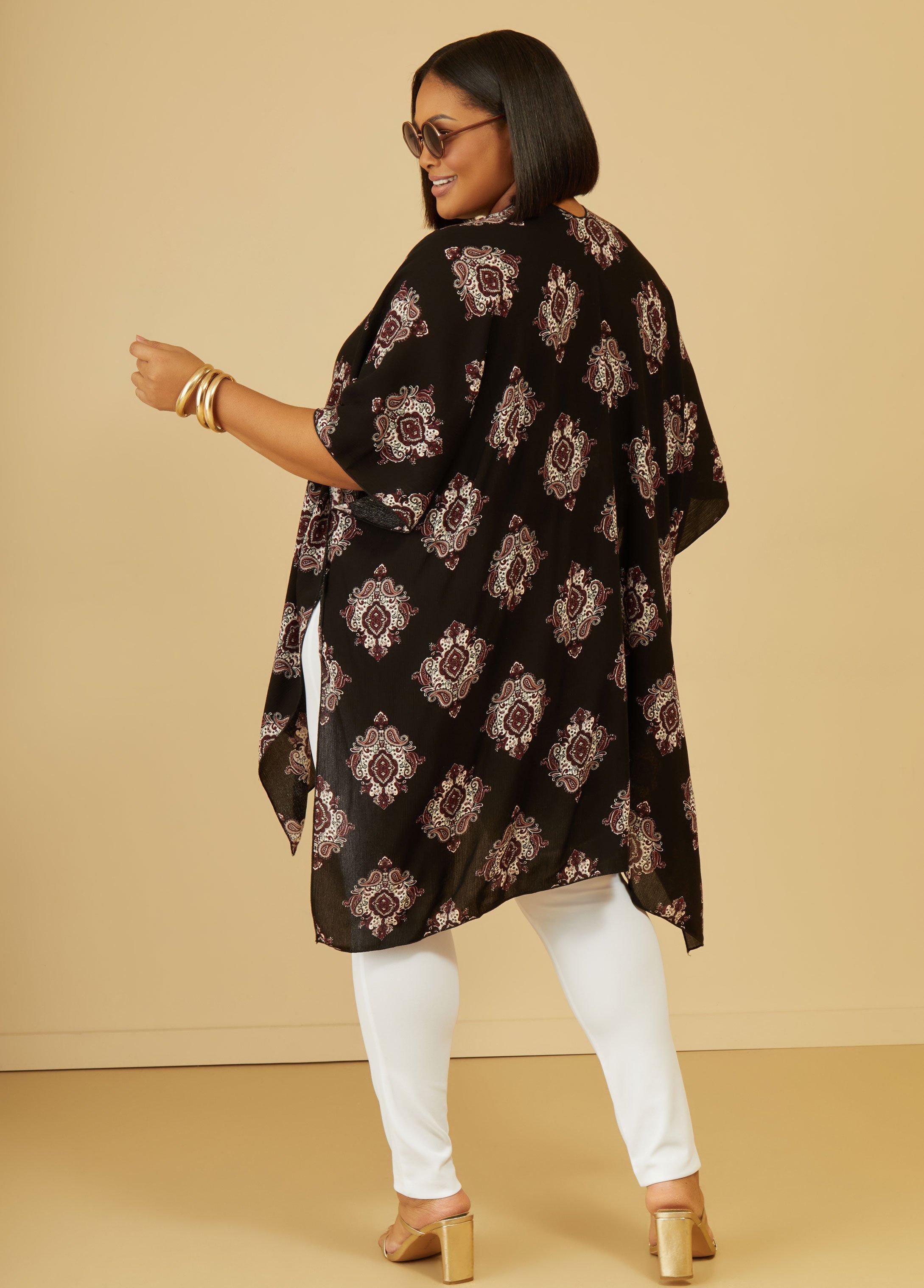 Paisley Textured Kimono Product Image