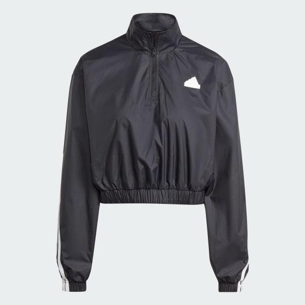 Future Icons 3-Stripes Woven 1/4 Zip Jacket Product Image