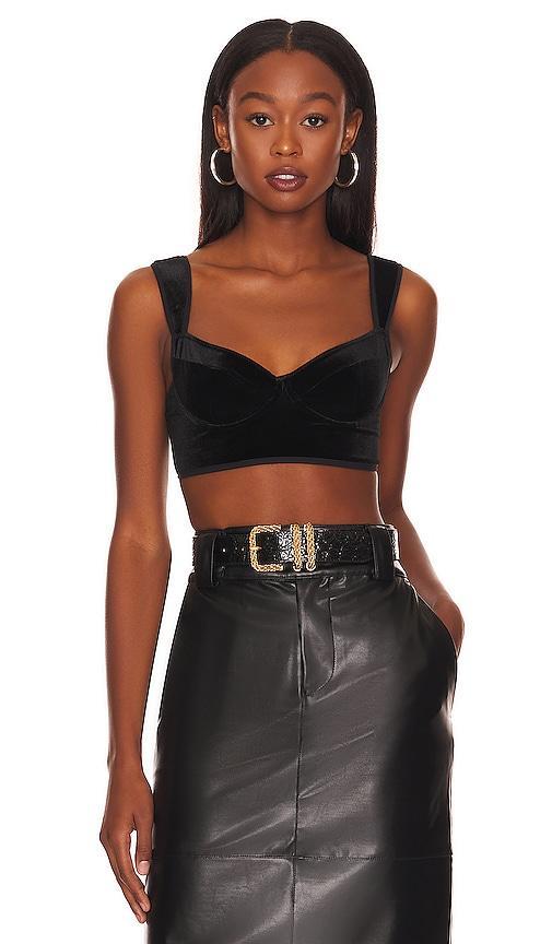 Strong Attitude Velvet Bustier Product Image