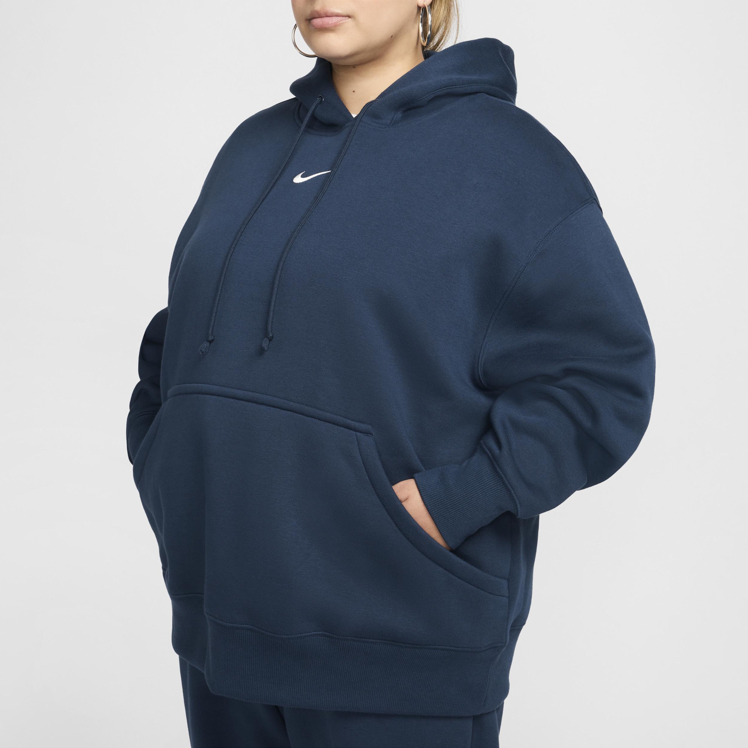 Womens Nike Sportswear Phoenix Fleece Oversized Pullover Hoodie (Plus Size) Product Image