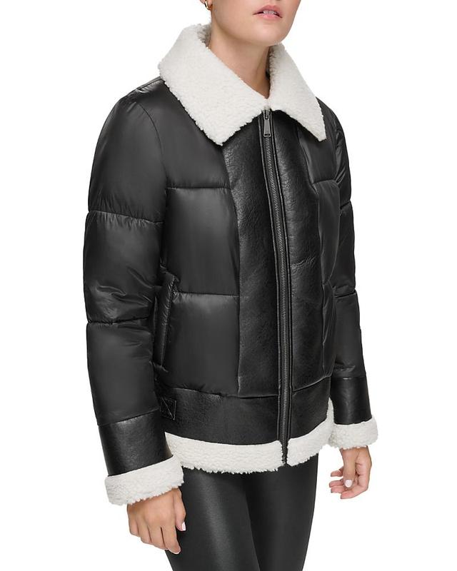 Andrew Marc Sport Cir Faux Shearling Puffer Jacket Product Image