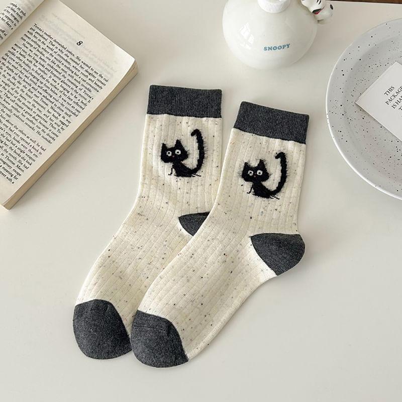 Cartoon Animal Patterned Short Socks Product Image