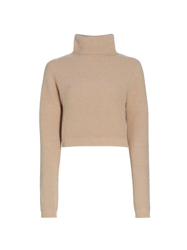 Womens Ottoman Cotton-Blend Funnel-Neck Sweater Product Image