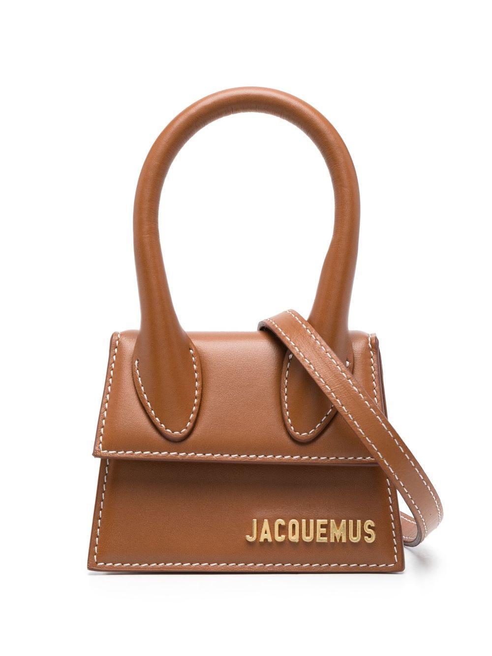 JACQUEMUS Le Chiquito Tote Bag In Leather Brown Product Image