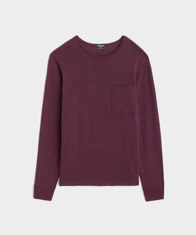 Linen Shore Sweater in Deep Plum Product Image