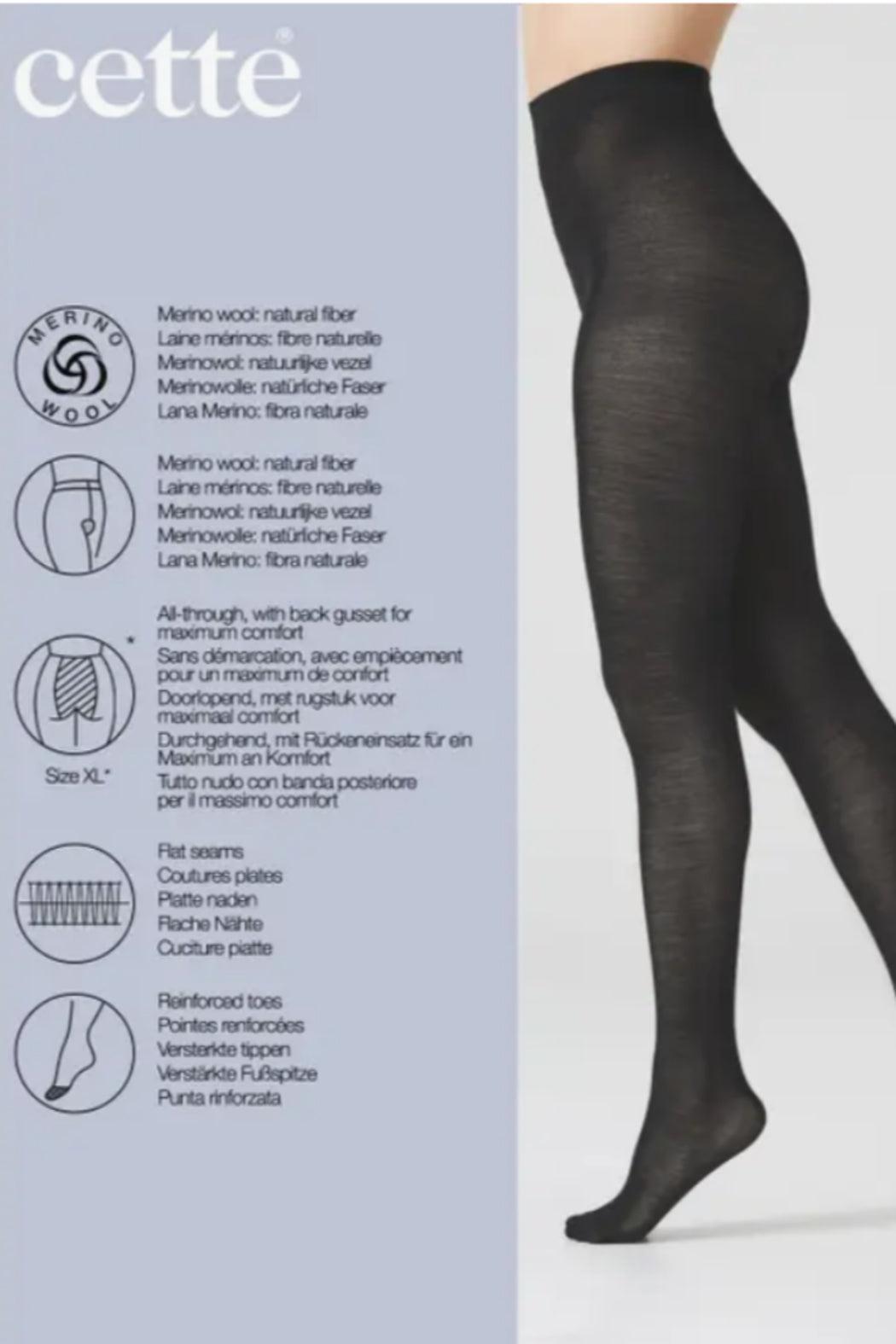 Merino Wool Tights 100 DEN, Winter Pantyhose, Opaque Tights Female Product Image