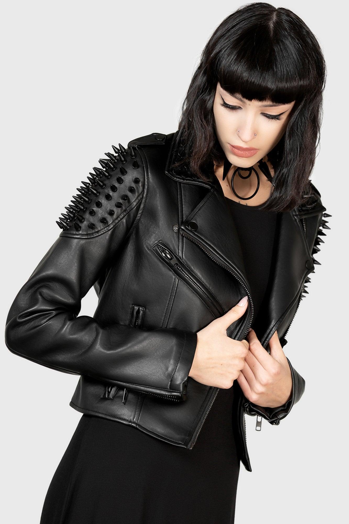 Black Magic Biker Jacket Female Product Image