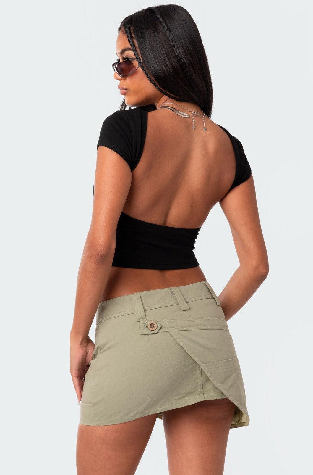 Edikted Women's Bambi Open-Back T-Shirt Product Image