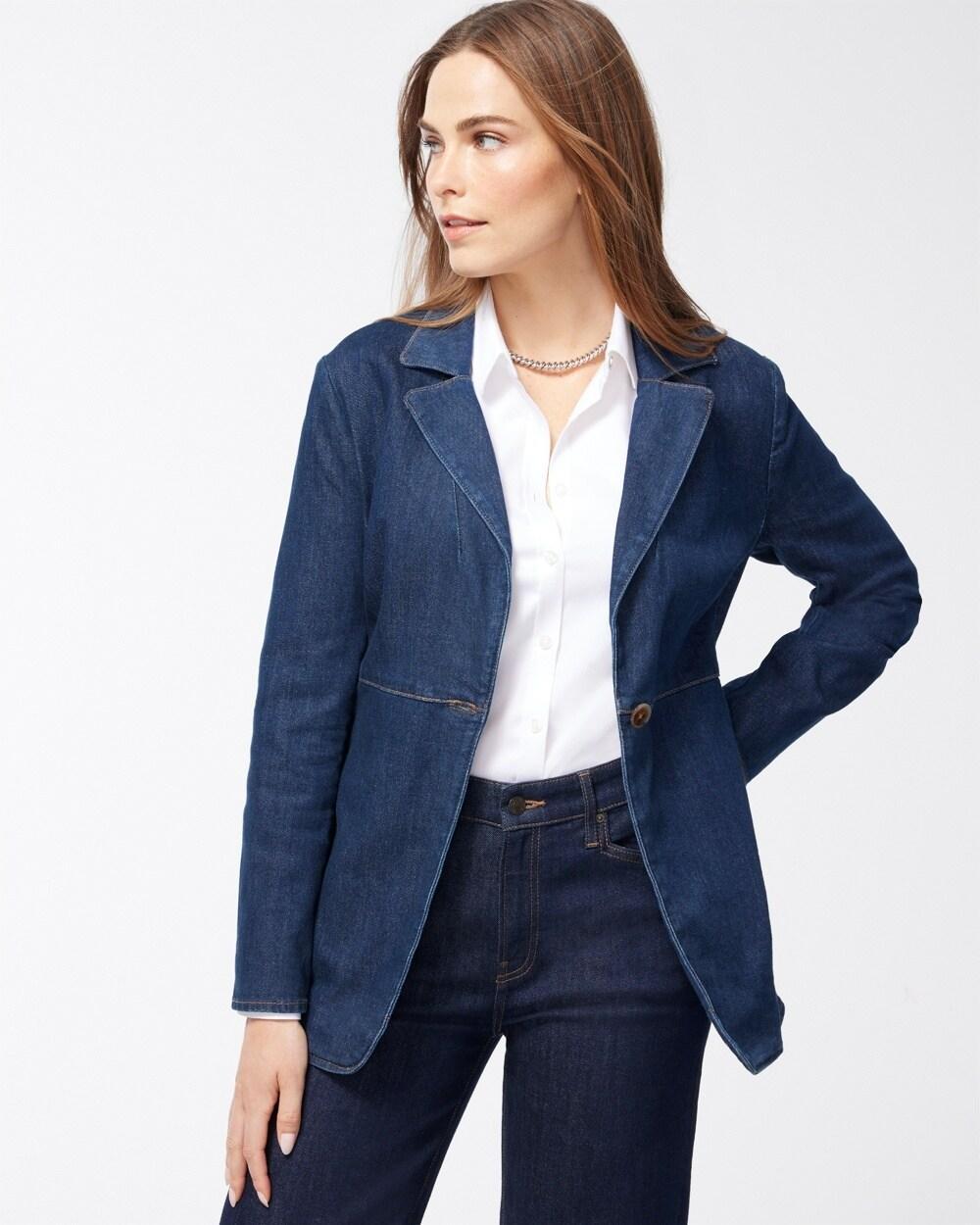 Denim Blazer Product Image