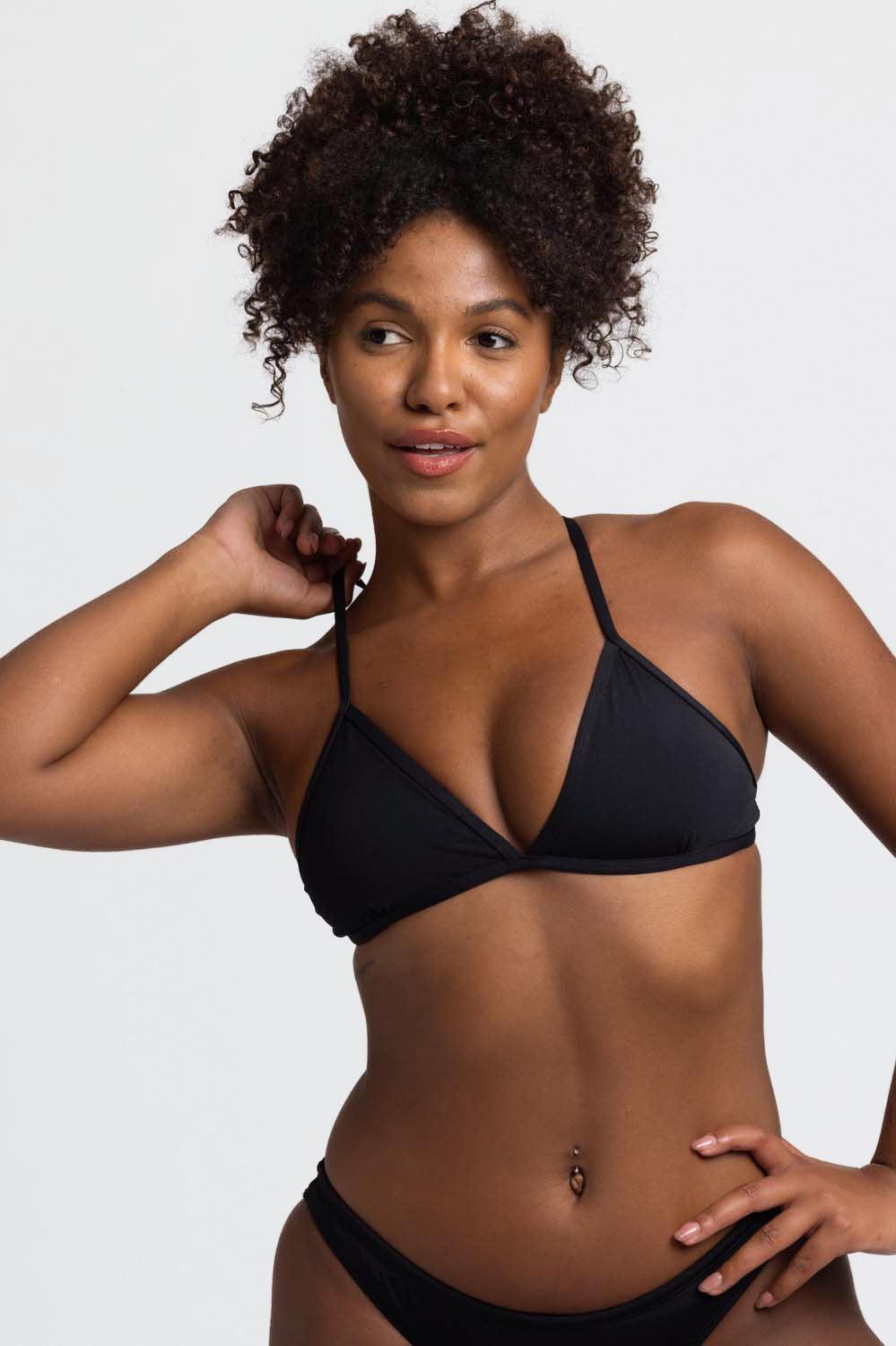 Triangle Bikini Top - Black Female Product Image