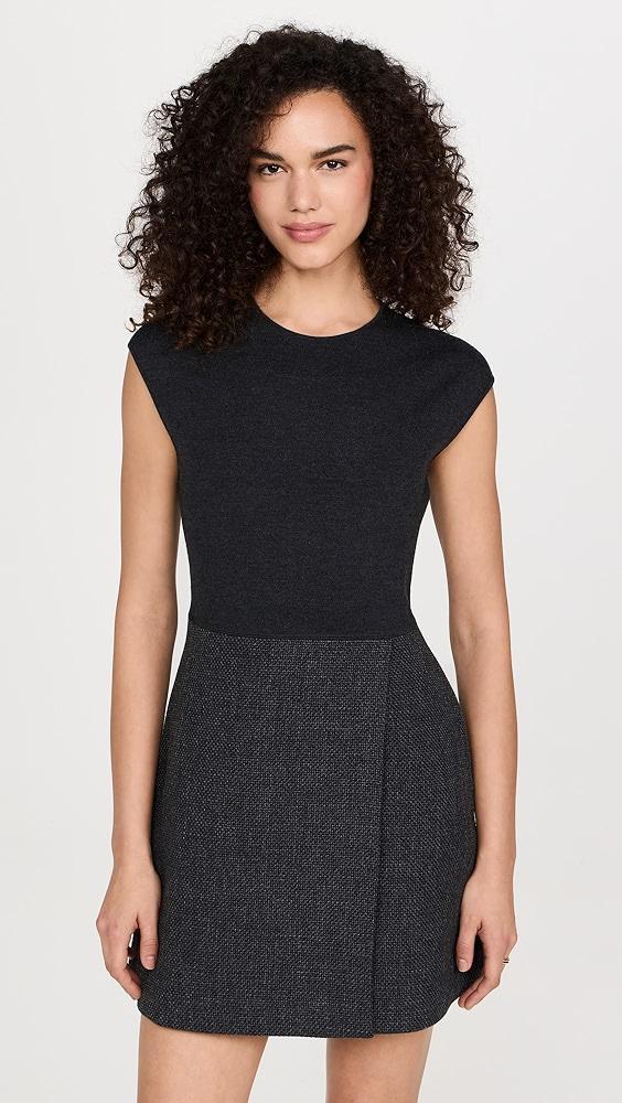 Theory Wrap Skirt Combo Mini Dress | Shopbop Product Image