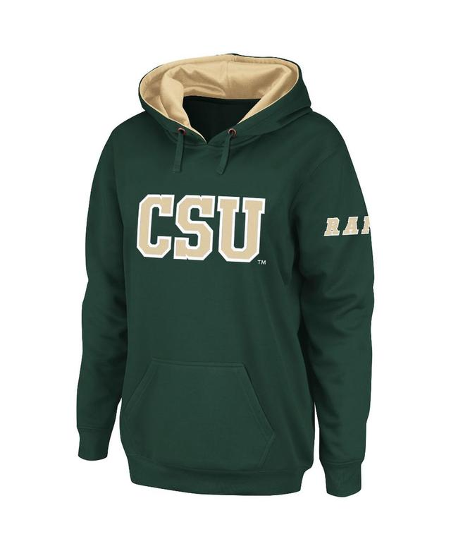 Womens Stadium Athletic Green Colorado State Rams Big Logo Pullover Hoodie Product Image