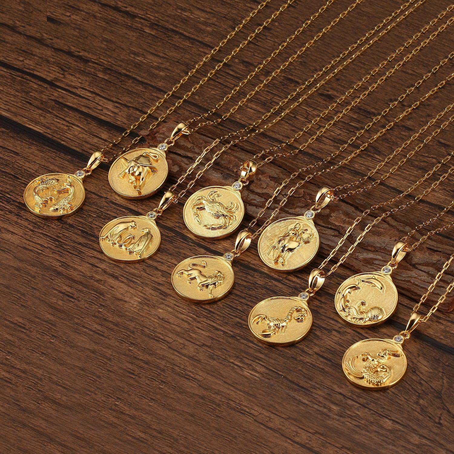 Zodiac Aquarius Necklace Female Product Image