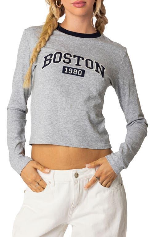 EDIKTED Boston Long Sleeve T-Shirt Product Image